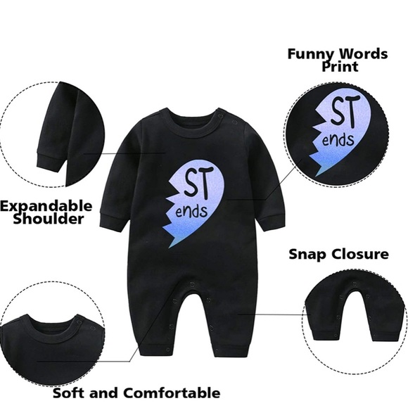 Best Friends onesie & hat set sz 7-9 months - Picture 4 of 4